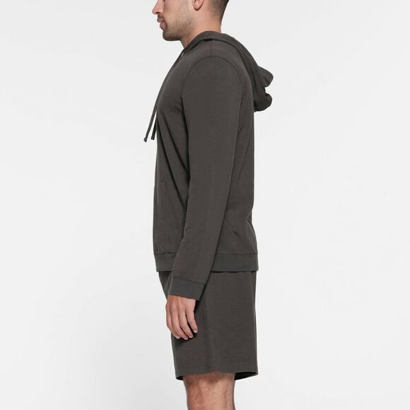 MSRP $99 SKIMS MEN Charcoal Gray Cotton Lounge Hoodie Size XL | SAME DAY SHIP - Picture 3 of 11